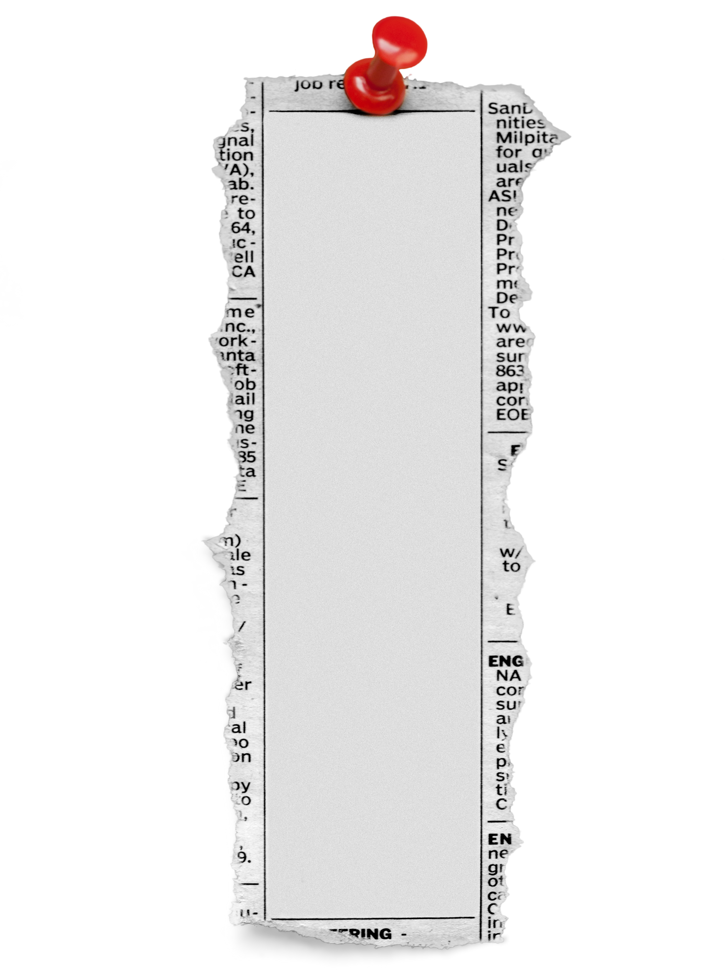 Blank Classified Ad