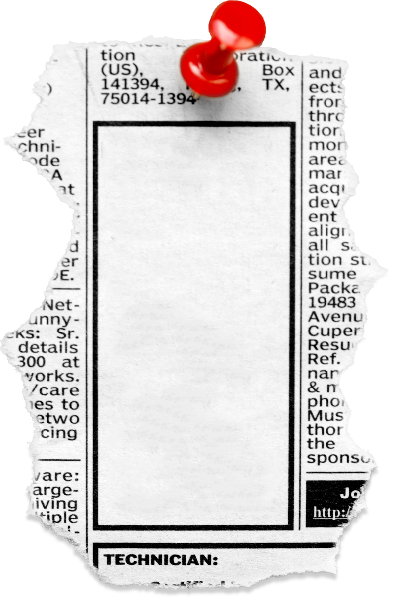 Blank Classified Ad